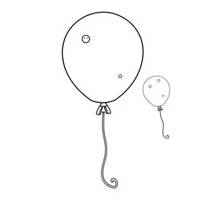 Kolorowanka i dekoracja: Balonik do ozdobienia