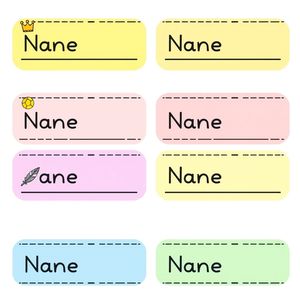 Naklejki/etykiety z imionami (do druku)