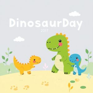 Plakat tytułowy: Dzień Dinozaura