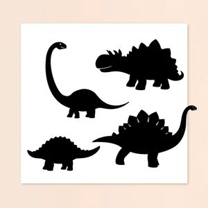 Szablony dinozaurów do stemplowania (kontury)