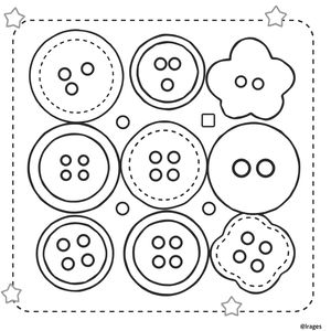 Strona kolorowanki: Wielkie guziki