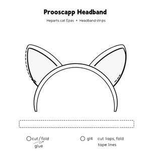 Opaska z uszami — szablon