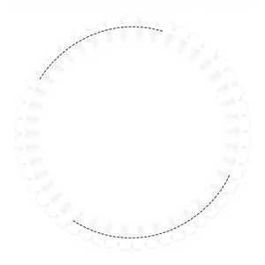 Szablon papierowego talerza / koła