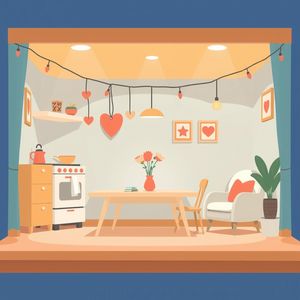 Tło sceny z kartonu — gotowy projekt