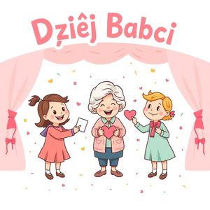 Plakat przedstawienia „Dzień Babci”