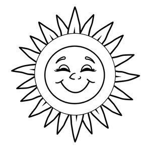 Szablon papierowego słońca