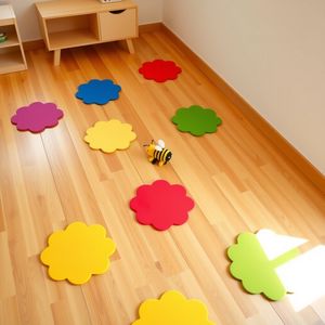 Rozmieszczenie "kwiatków" na podłodze — scena ruchowa