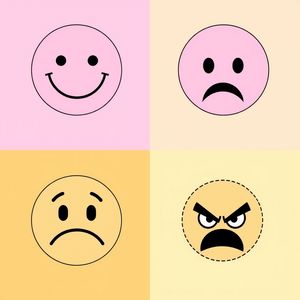 Duże karty emoji (4 emocje)