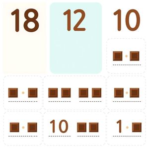 Karty z numerami 1–10 (do wydruku)