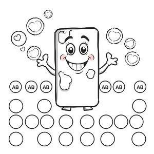 Kolorowanka: Czekoladowe postacie i tokeny