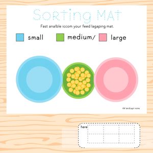 Mata do sortowania — miseczki mała/średnia/duża