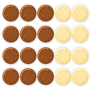 Szablon tokenów 'czekoladowych' (ciemne i jasne)