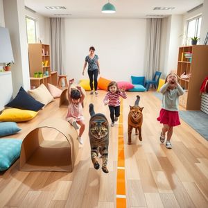 Obraz: Koci tor ruchowy w sali