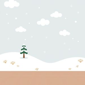 Tło sceny teatralnej – zimowy krajobraz