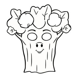 Maska Drzewa — kontur do wydruku