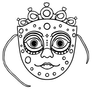 Kolorowanka — maska do pokolorowania