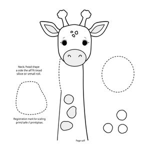 Szablony do wycięcia — szyja i głowa z sera