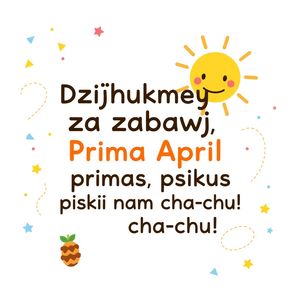 Mini-plakat z rymowanką pożegnalną