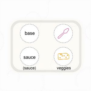 Szablon tacki / podkładka do komponowania pizzy