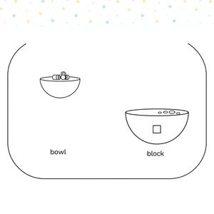 Matka eksperymentu — szablon do druku (Pływa / Tonie)