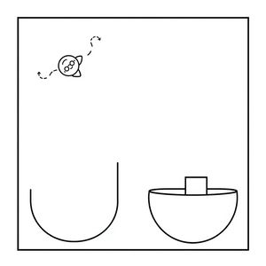 Matka eksperymentu — szablon do druku (Pływa / Tonie)