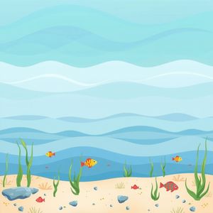 Tło 'ocean' do wydruku (plansza)