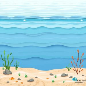 Tło 'ocean' do wydruku (plansza)