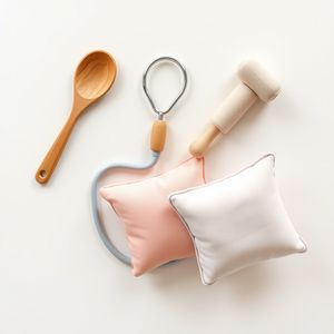 Ilustracje rekwizytów dotykowych (flat lay)