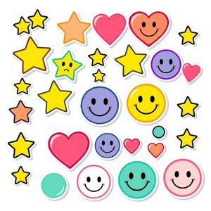 Arkusz naklejek do ozdabiania odznak