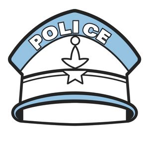 Szablon czapki/opaski policyjnej