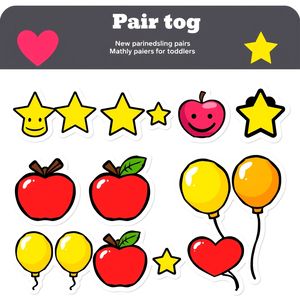 Naklejki w parach — arkusz do wydruku