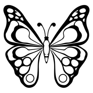 Szablon: skrzydła motyla do wycięcia (A4)