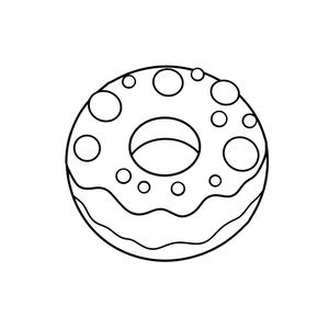 Kolorowanka — pączek