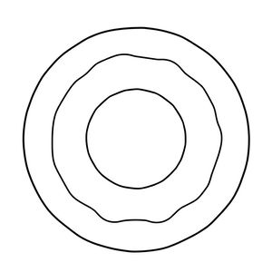 Szablon pączka do wydruku