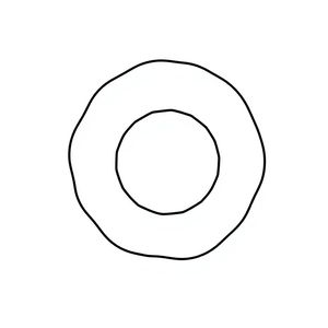 Szablon pączka do wydruku