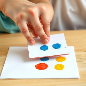 Odbijanie gąbką - instruktaż (ilustracja)