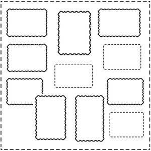 Szablon znaczka do wydruku