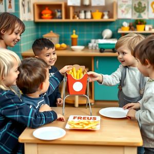 Scenka do zabawy: Restauracja 'Frytka' (role-play)