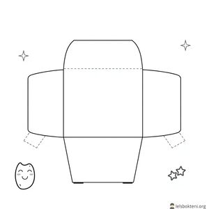 Szablon pudełka na frytki (do wydruku)