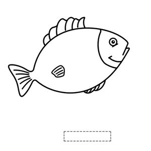 Szablon wyciętej rybki (do druku)