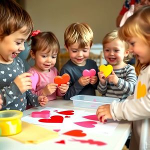 Zdjęcie warsztatowe — Dzieci robią odbitki