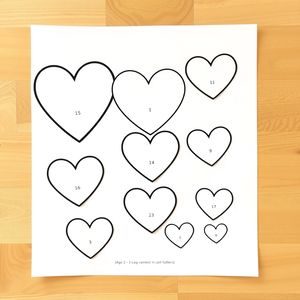 Szablony serduszek do wycięcia