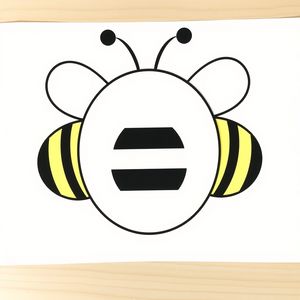 Szablon pszczółki do wycinania (A4)