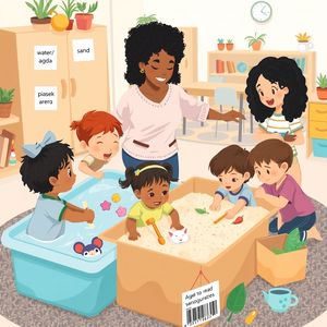 Ilustracja stacji sensorycznej (scena zajęć)