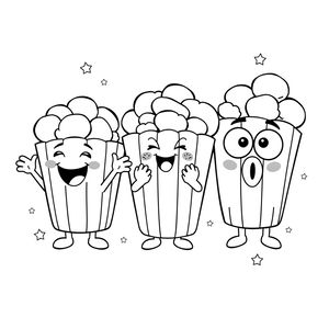 Kolorowanka: Popcorniaki