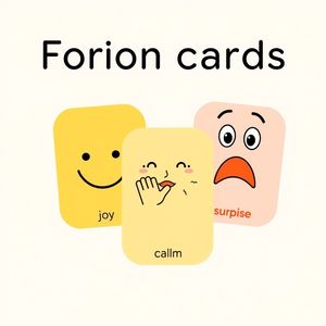 Szablon karteczek emocji