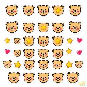 Arkusz naklejek / stempli pochwalnych