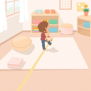 Ilustracja: Misiowy tor przeszkód