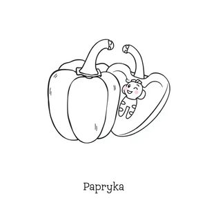 Kolorowanka — Papryka