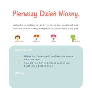 Karta dla rodziców — Podsumowanie zajęć